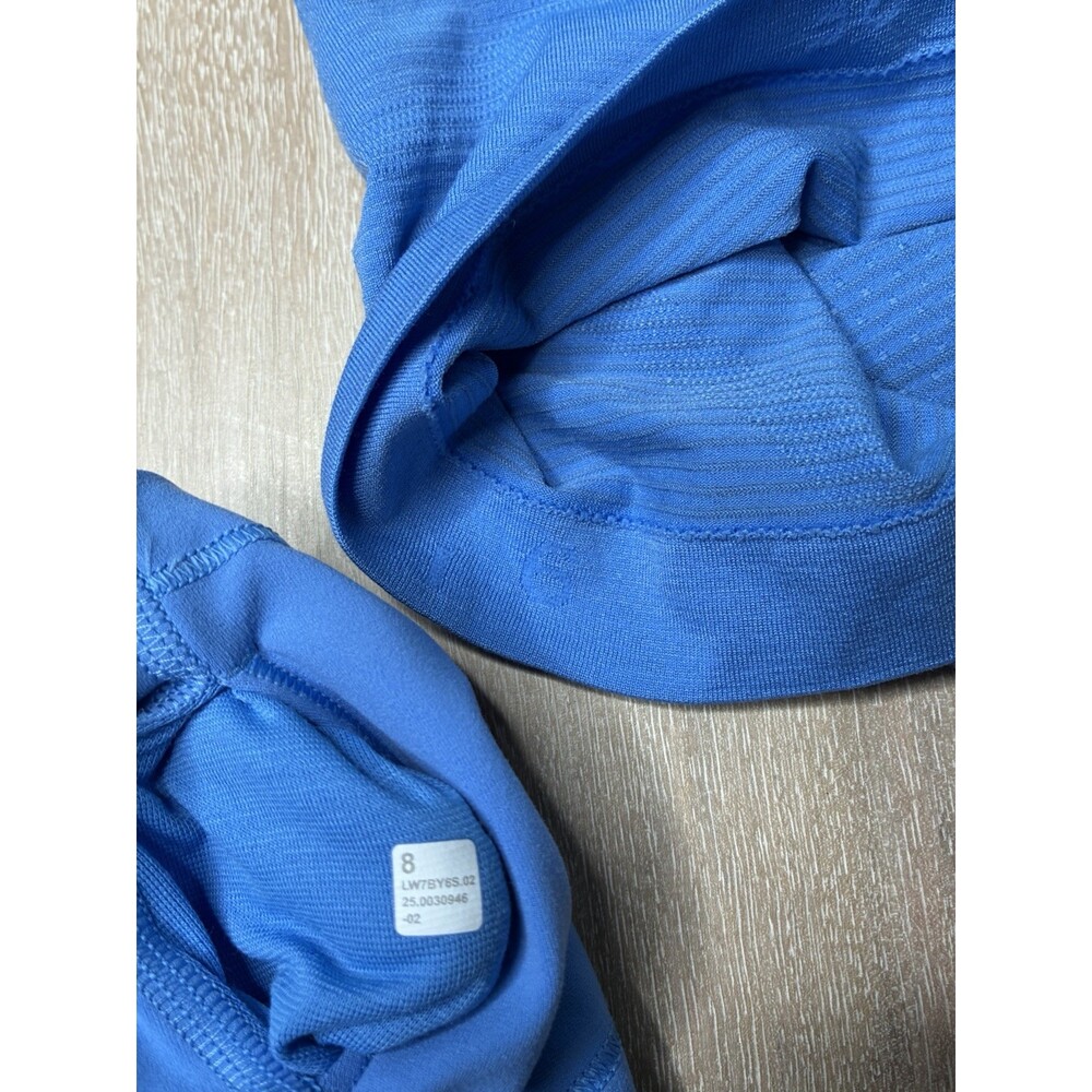 Lululemon NWT SET Align HR Short 4" AND Swiftly Tech LS 2.0 Waist Pool Party 6/8 - Picture 5 of 6